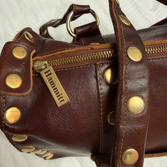 Hammitt Westwood Brown Leather Studded Handbag - Picture 4 of 10